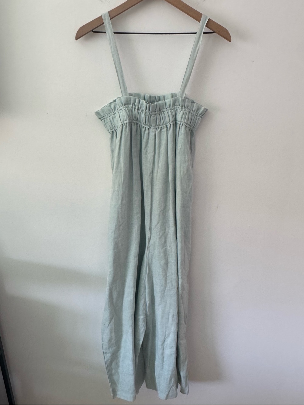 Laude the Label Linen Jumpsuit with Smocked Bodice XS/S